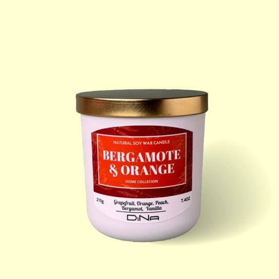 Świeca zapachowa - Bergamot & Orange DiNa