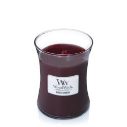 Świeca zapachowa Black Cherry - średnia Woodwick