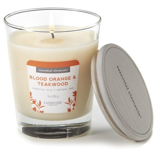 Świeca zapachowa - Blood Orange & Teakwood (255g) Candle - Lite Company