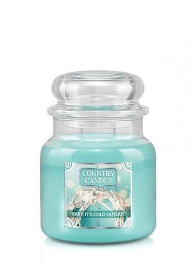 Świeca zapachowa COUNTRY CANDLE, Baby It's Cold Outside, średni słoik, 2 knoty Country Candle