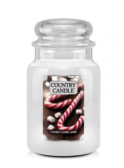 Świeca zapachowa COUNTRY CANDLE Candy Cane Lane, duży słoik, 680 g, 2 knoty Country Candle
