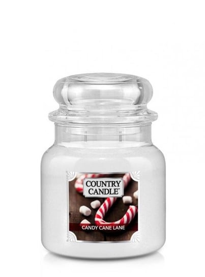 Świeca zapachowa COUNTRY CANDLE Candy Cane Lane, średni słoik, 453 g, 2 knoty Country Candle