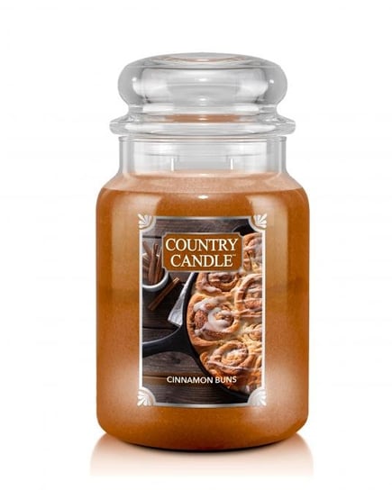 Świeca zapachowa COUNTRY CANDLE Cinnamon Buns, duży słoik, 680 g, 2 knoty Country Candle