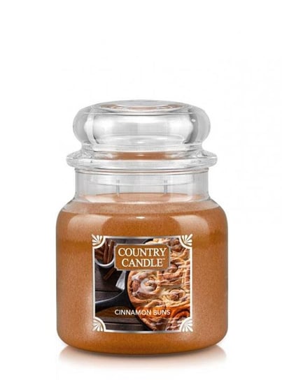 Świeca zapachowa COUNTRY CANDLE Cinnamon Buns, średni słoik, 453 g, 2 knoty Country Candle
