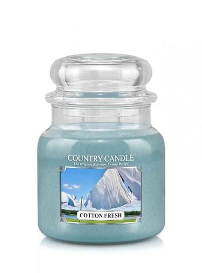 Świeca zapachowa COUNTRY CANDLE, Cotton Fresh, średni słoik, 2 knoty Country Candle