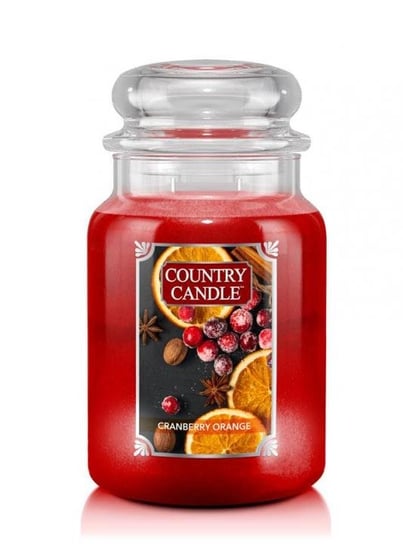 Świeca zapachowa COUNTRY CANDLE Cranberry Orange, duży słoik, 680 g, 2 knoty Country Candle