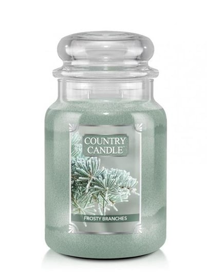 Świeca zapachowa COUNTRY CANDLE Frosty Branches , duży słoik, 652 g, 2 knoty Country Candle