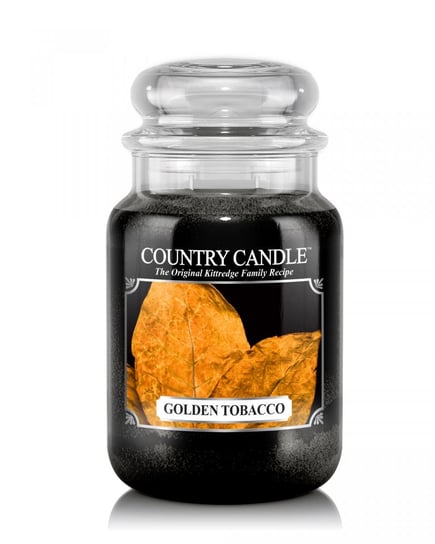 Świeca zapachowa COUNTRY CANDLE, Golden Tobacco, duży słoik, 2 knoty Country Candle