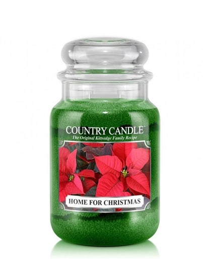 Świeca zapachowa COUNTRY CANDLE Home For Christmas, duży słoik, 652 g, 2 knoty Country Candle
