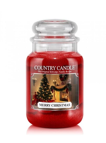 Świeca zapachowa COUNTRY CANDLE, Merry Christmas, duży słoik, 2 knoty Country Candle