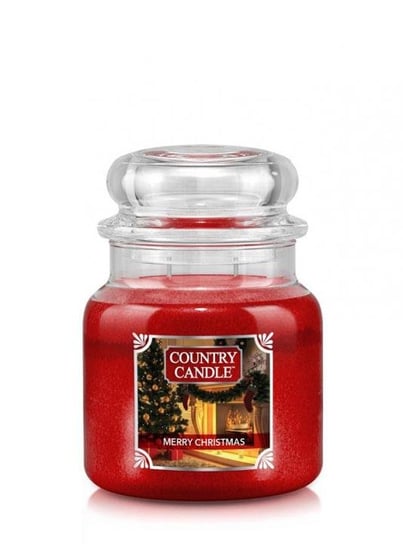 Świeca zapachowa COUNTRY CANDLE, Merry Christmas, średni słoik, 2 knoty Country Candle