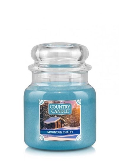 Świeca zapachowa COUNTRY CANDLE Mountain Chalet, średni słoik, 453 g, 2 knoty Country Candle