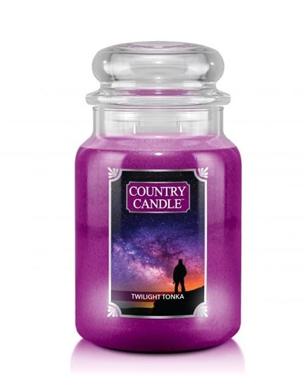 Świeca zapachowa COUNTRY CANDLE Twilight Tonka, duży słoik, 680 g, 2 knoty Country Candle