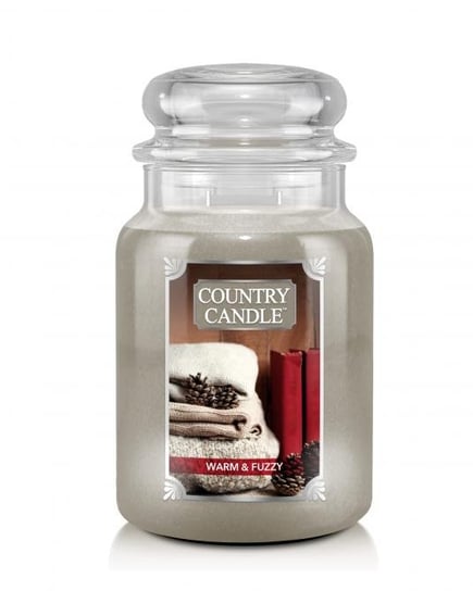 Świeca zapachowa COUNTRY CANDLE Warm and Fuzzy, duży słoik, 680 g, 2 knoty Country Candle