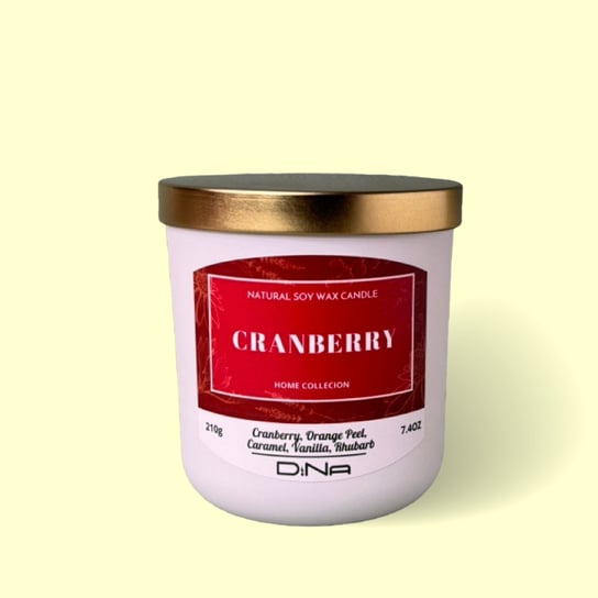 Świeca zapachowa - Cranberry DiNa