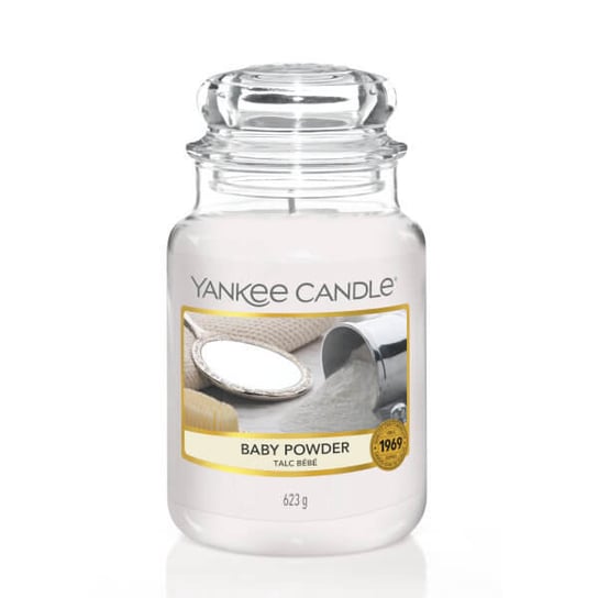 Świeca zapachowa, duży słój, Baby Powder, 623 g Yankee Candle