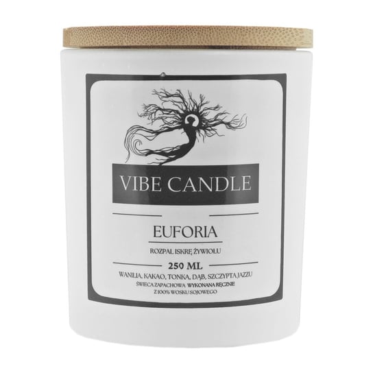 Świeca zapachowa Euforia - Wanilia, Tonka i Dąb - 250 ml Vibe Candle