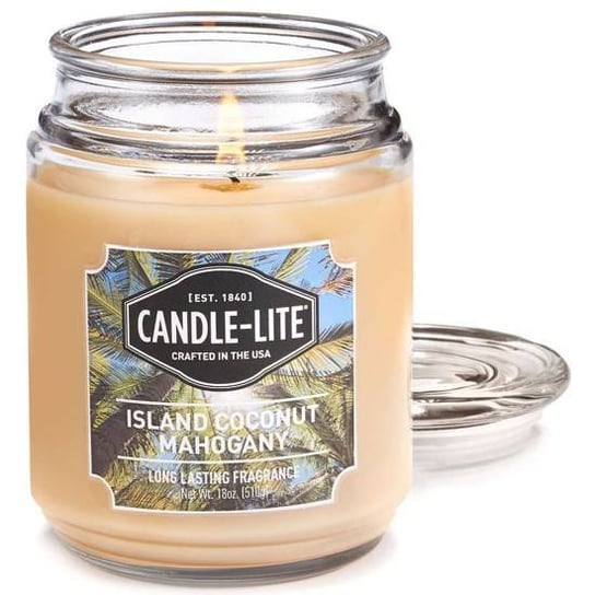 Świeca zapachowa - Island Coconut Mahogany (510g) Candle - Lite Company