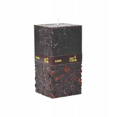 Świeca Zapachowa Kawa Procandle z Ziarnami Kawy Wosoka 14 cm na Prezent Pro-Candle