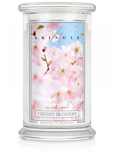 Świeca zapachowa KRINGLE CANDLE, Cherry Blossom, duży, klasyczny słoik, 2 knoty Kringle Candle