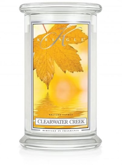 Świeca zapachowa KRINGLE CANDLE, Clearwater Creek, duży, klasyczny słoik, 2 knoty Kringle Candle