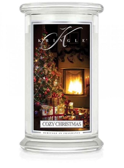 Świeca zapachowa KRINGLE CANDLE, Cozy Christmas, duży, klasyczny słoik, 2 knoty Kringle Candle