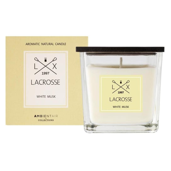 Świeca zapachowa LACROSSE White Musk, kremowa, 8 x 8 cm Lacrosse