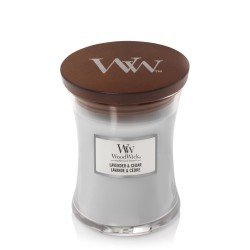 Świeca zapachowa Lavender & Cedar - średnia Woodwick