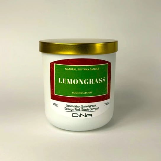 Świeca zapachowa - Lemongrass DiNa