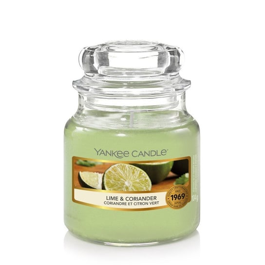 Świeca zapachowa mały słój Lime & Coriander 104g Yankee Candle