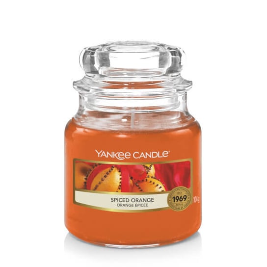 Świeca zapachowa, mały słój, Spiced Orange, 104 g Yankee Candle