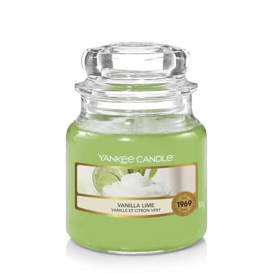 Świeca zapachowa, mały słój, Vanilla Lime, 104 g Yankee Candle