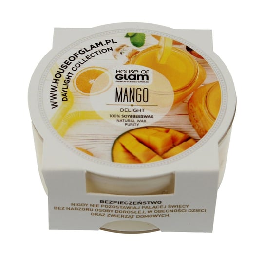 Świeca zapachowa mini HOUSE OF GLAM Mango Delight, 45 g House Of Glam