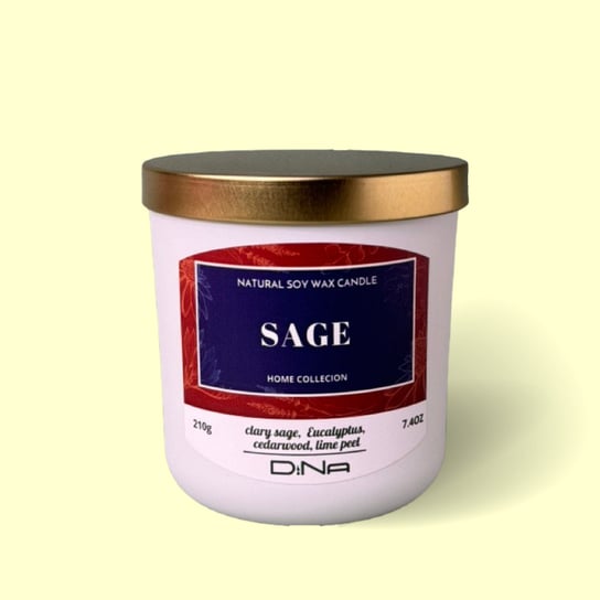 Świeca zapachowa - Sage DiNa