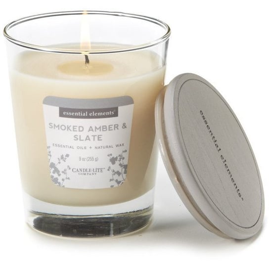 Świeca zapachowa - Smoked Amber & Slate (255g) Candle - Lite Company