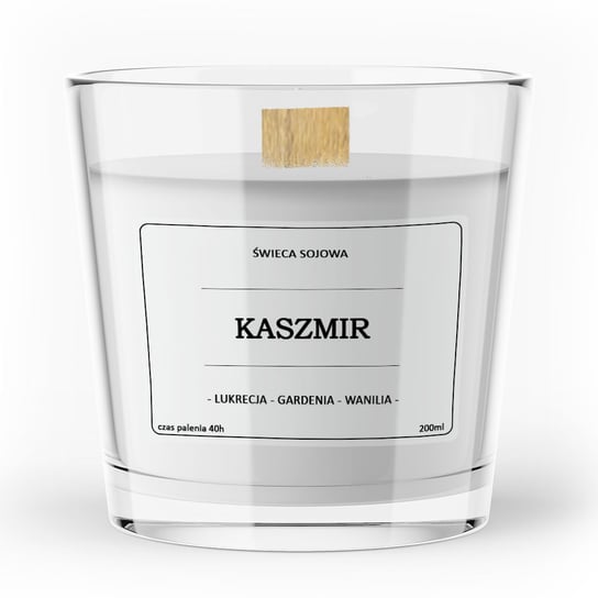 Świeca zapachowa sojowa KASZMIR 200ml VitaFarm