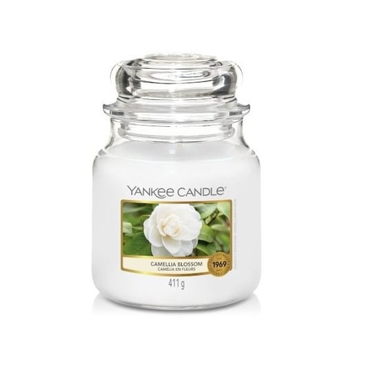 Świeca zapachowa średni słój Camellia Blossom 411g Yankee Candle