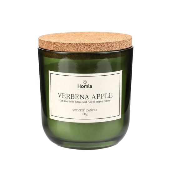 Świeca zapachowa VERDE Verbena Apple 240 g HOMLA Homla