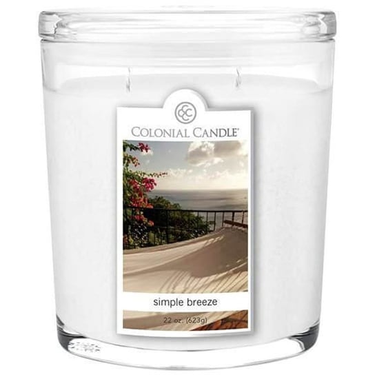 Świeca zapachowa w owalnym szkle Colonial Candle 623 g Simple Breeze Inna marka