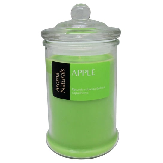 Świeca zapachowa w szkle, Apple, zielona, 18,5 cm Empik