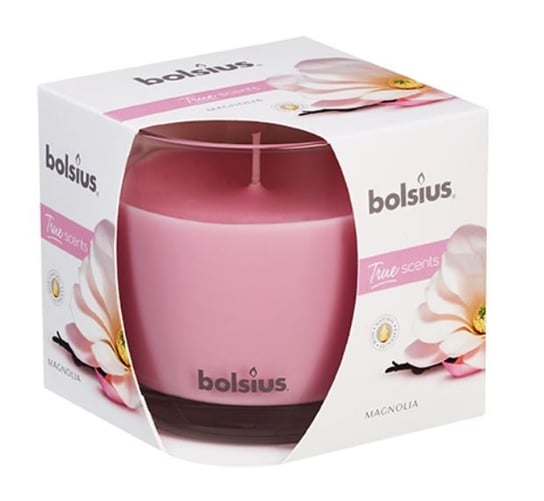 Świeca zapachowa w szkle BOLSIUS True Scents 43H MAGNOLIA Bolsius