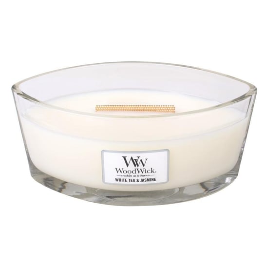 Świeca zapachowa WOODWICK White Tea & Jasmine - elipsa, 453,6 g Woodwick