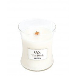 Świeca zapachowa WOODWICK White Teak - średnia, 275 g Woodwick