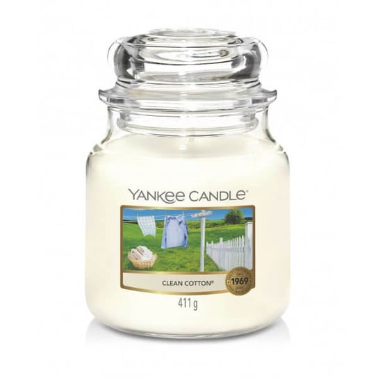 Świeca zapachowa YANKEE CANDLE Clean Cotton, 411 g Yankee Candle
