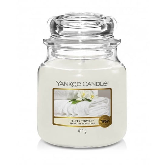 Świeca zapachowa YANKEE CANDLE Fluffy Towels, 411 g Yankee Candle