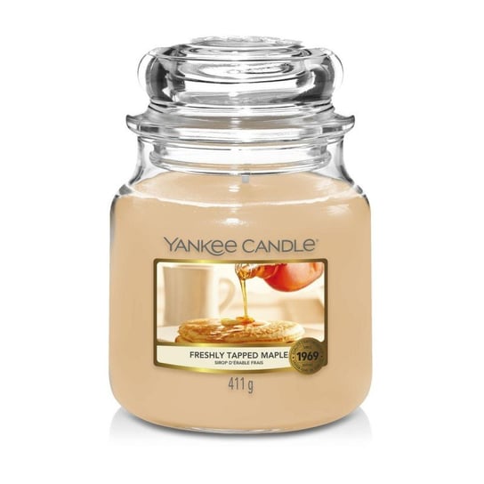 Świeca zapachowa Yankee Candle Freshly Tapped Maple, średni słoik, 411g Yankee Candle