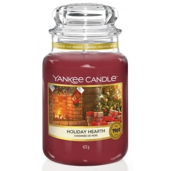 Świeca zapachowa Yankee Candle HOLIDAY HEARTH, duży słoik, 623g Yankee Candle