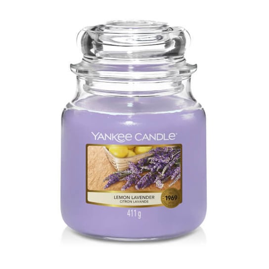 Świeca zapachowa, YANKEE CANDLE, Lemon Lavender, 411 g Yankee Candle
