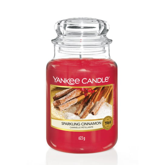 Świeca zapachowa Yankee Candle SPARKLING CINNAMON, duży słoik, 623g Yankee Candle
