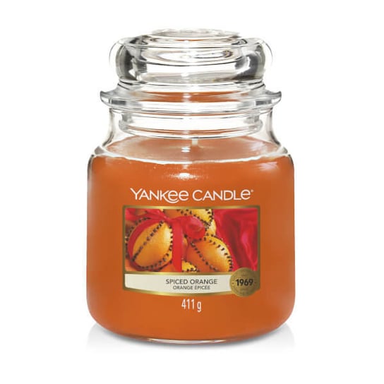 Świeca zapachowa YANKEE CANDLE Spiced Orange, średni słój, 411 g Yankee Candle